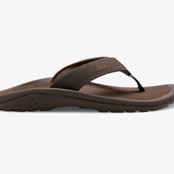 OLUKAI -  Men\'s 8 Dark Java/Ray, Beach Sandles